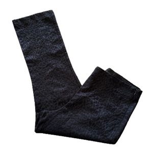 Zara black cheetah print cropped pants size L